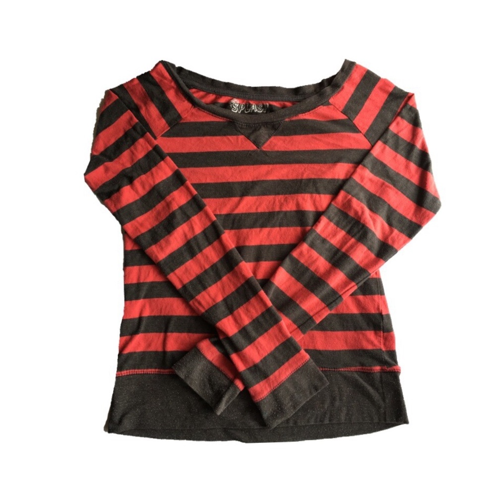 Striped high rise long sleeve