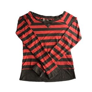 Striped high rise long sleeve