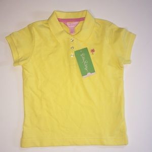 Yellow Lilly Pulitzer girls polo