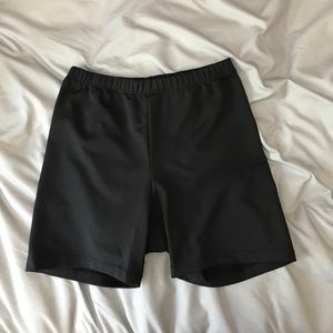 Black spandex shorts