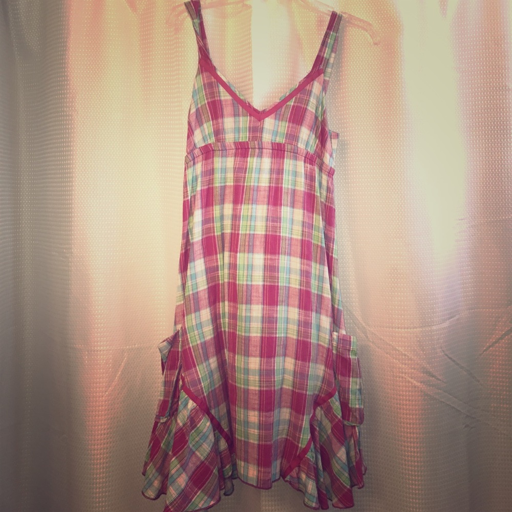 Handkerchief Plaid Dress