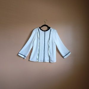 Zara Basic Flutter Blouse
