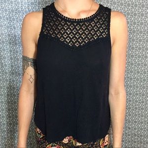 Black Lacey Tank