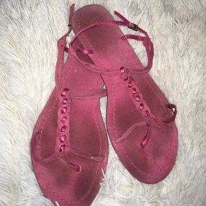 Pink sandals from Gap