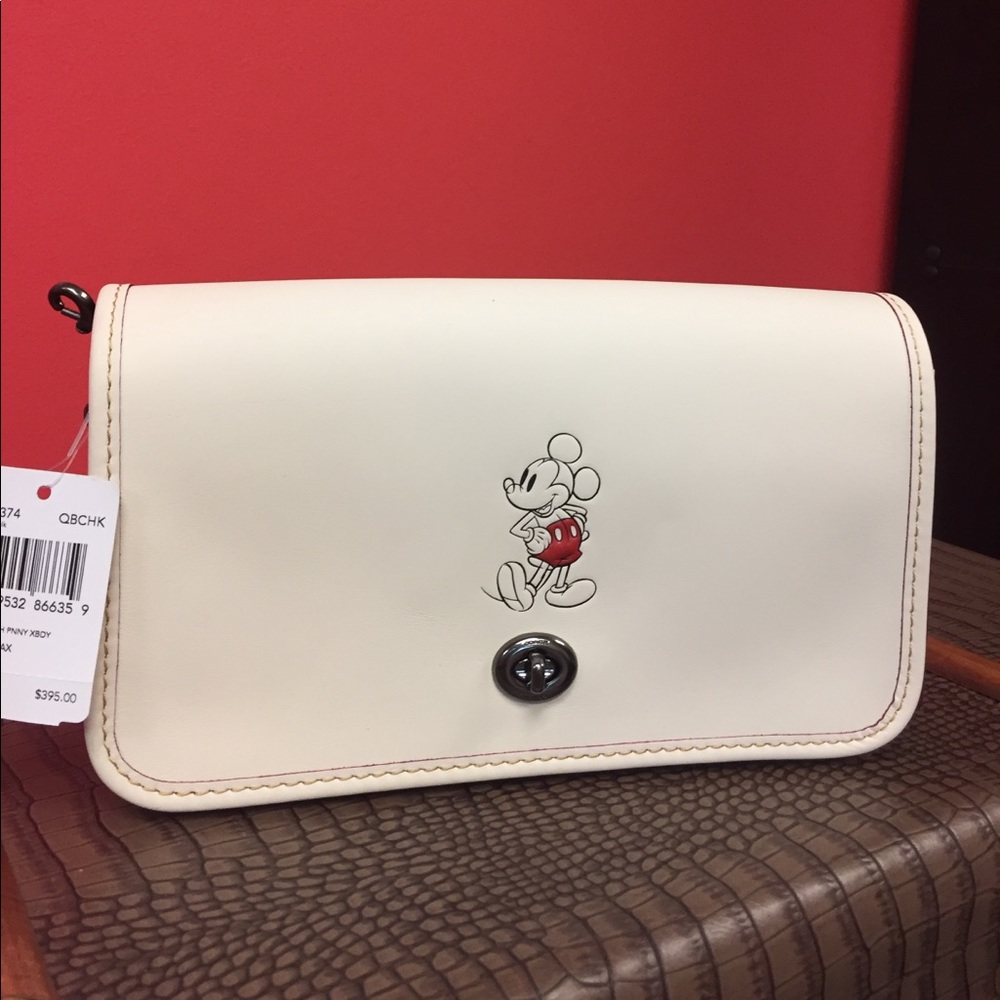❌TRADED❌Coach x Disney penny crossbody in chalk