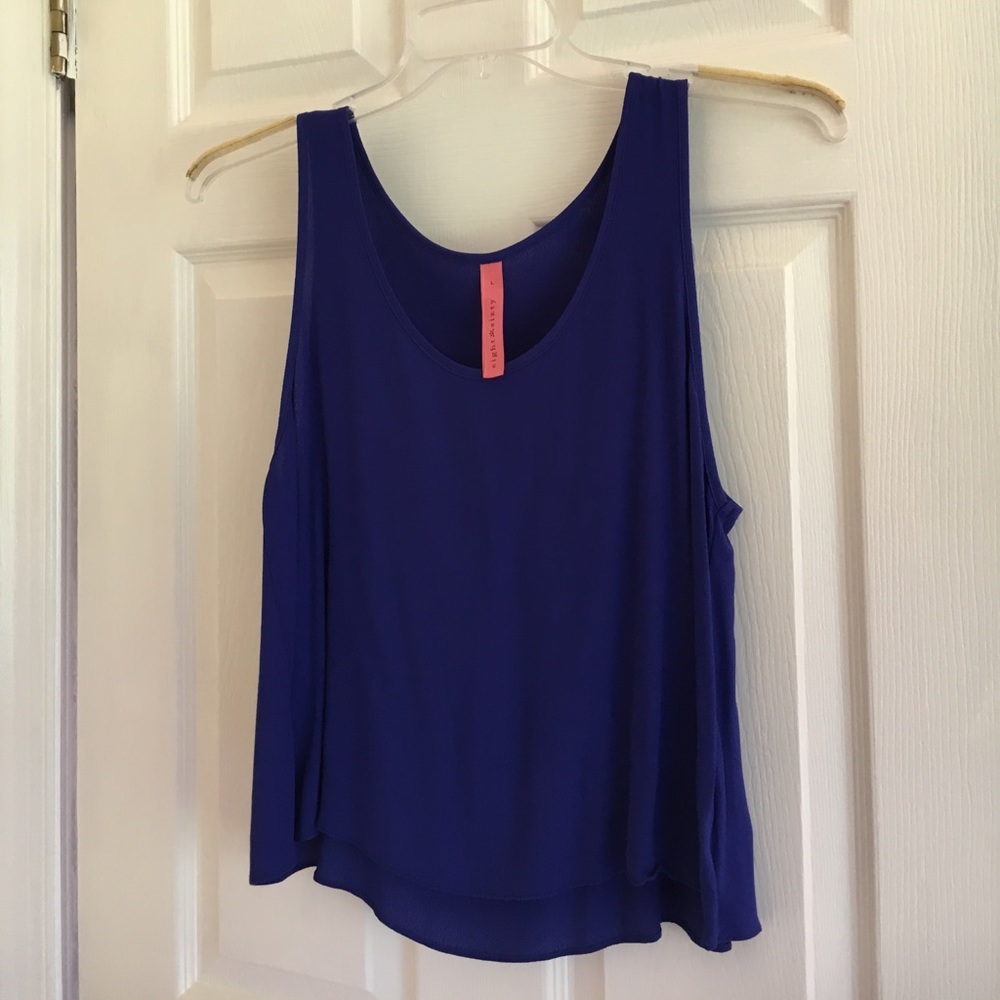 Royal blue blouse
