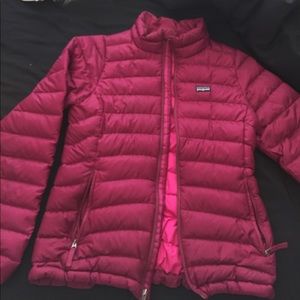 Magenta patagonia puffy jacket