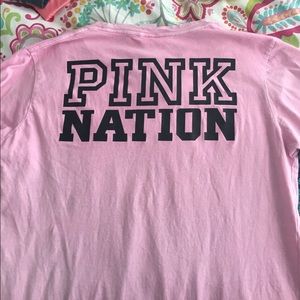 Vs pink nation pocket tee