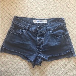Brandy Melville gray washed shorts