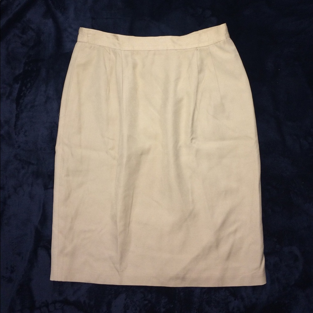 Talbots khaki skirt