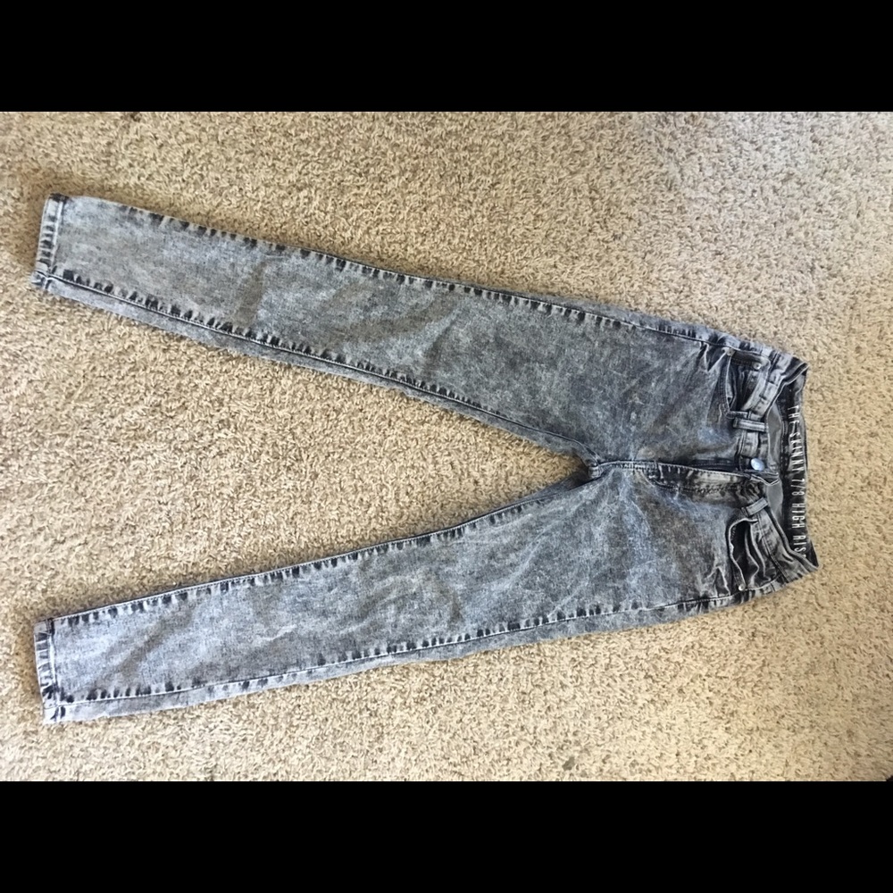 high-rise skinny jeans