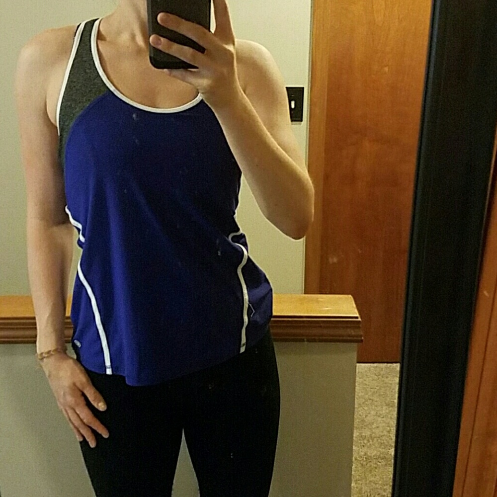 Purple athletic top