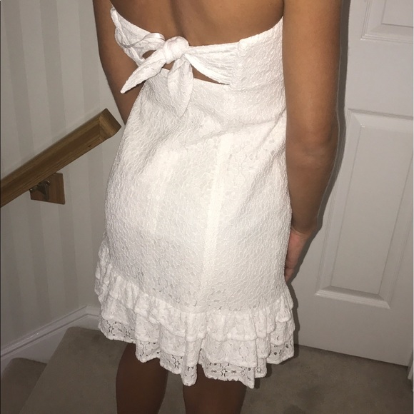 Lilly Pulitzer Strapless White Lace Dress - Picture 3 of 4