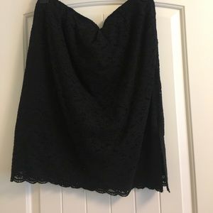Black Lace Pencil Skirt