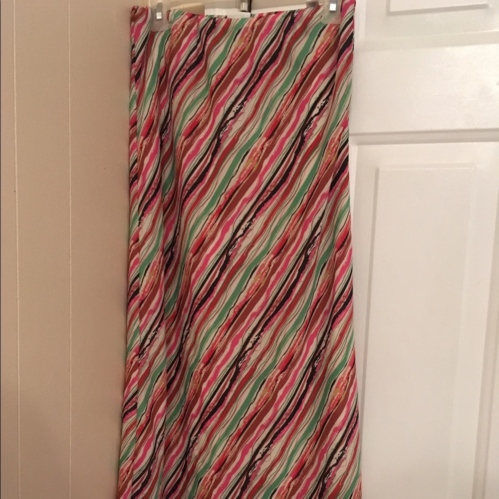 Ladies multicolor full length skirt