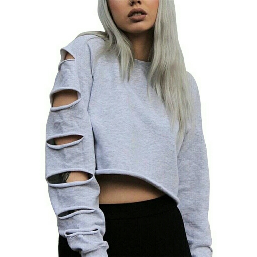 Womens ripped up summer shirt