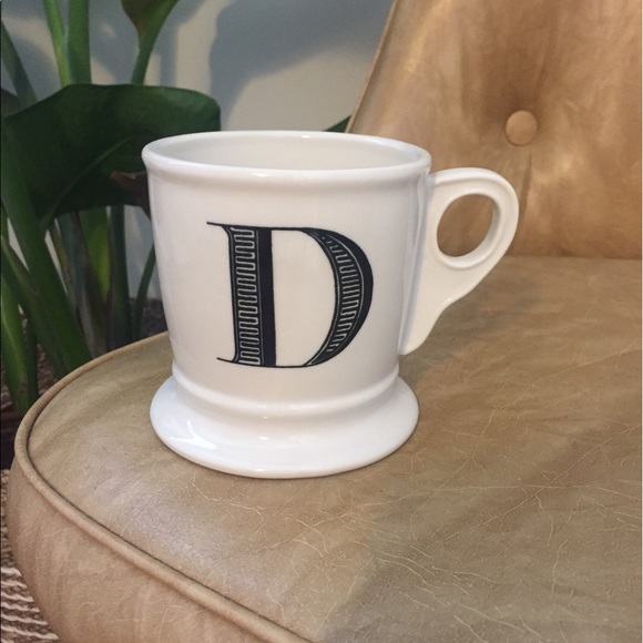 anthropologie other d initial mug poshmark