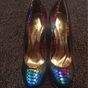 Wild Rose Rainbow High Heels