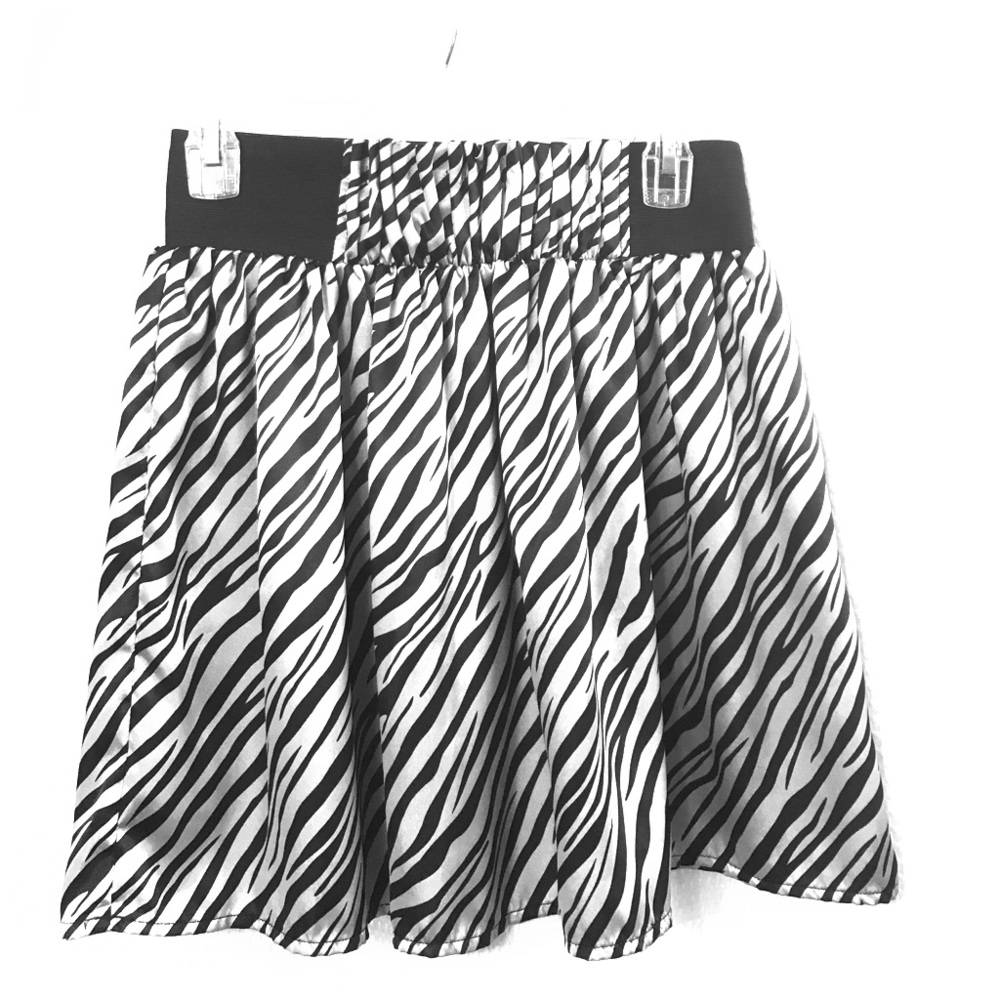 Silky Zebra Skirt