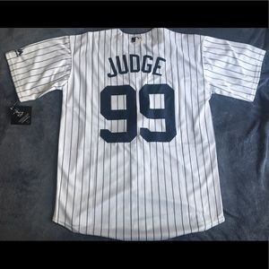 New York Yankees #99 Aaron Judge white jersey New