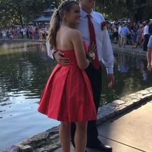Red Sweetheart Sherri Hill Homecoming Dress
