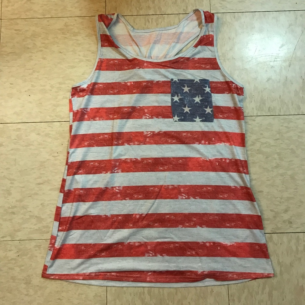 🇺🇸American Top with bow on the back 🇺🇸