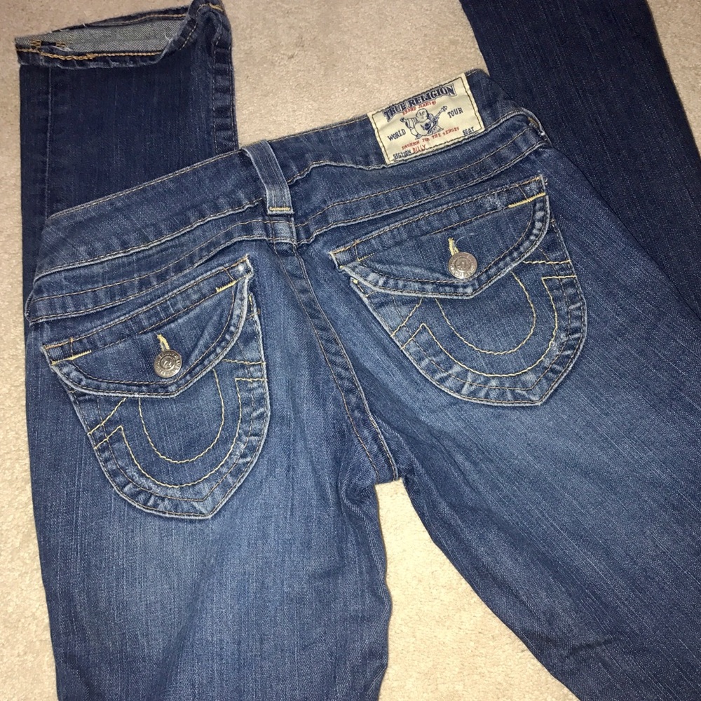 True Religion Billy flap pocket, straight leg jean