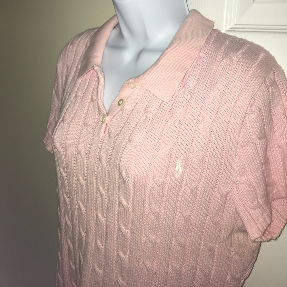 Ralph Lauren Cable knit Golf Polo