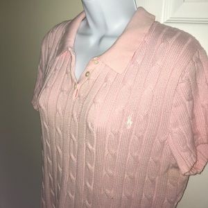 Ralph Lauren Cable knit Golf Polo