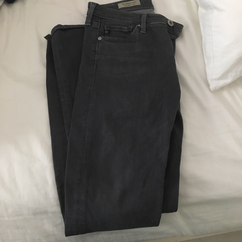 AG Adriano Goldschmied grey skinny jeans