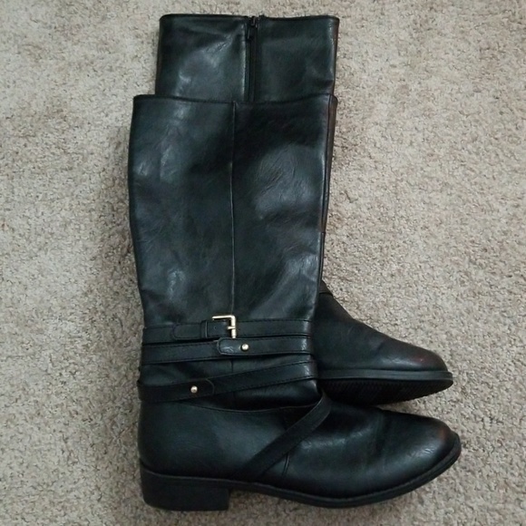 brash black boots