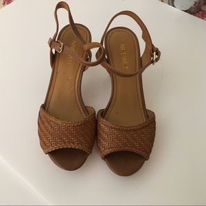 Nine West tan heels 6.5
