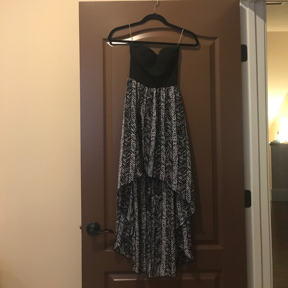 High-Low Strapless Dress