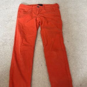 Size 4 Orange American Eagle Skinny corduroys