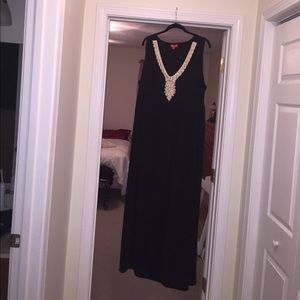 Black maxi dress
