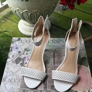 Lane Bryant White Ankle Strap Heel SandalsLane Bry Lane Bryant White Ankle Strap Heel SandalsLane Bry