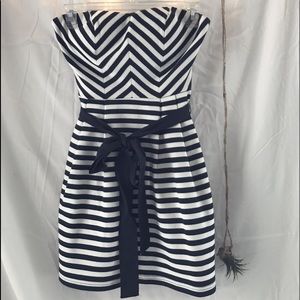 Navy & White stripped nautical dress