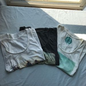 3 Cotton On Graphic Tank Tops