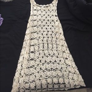 Cream Crochet dress