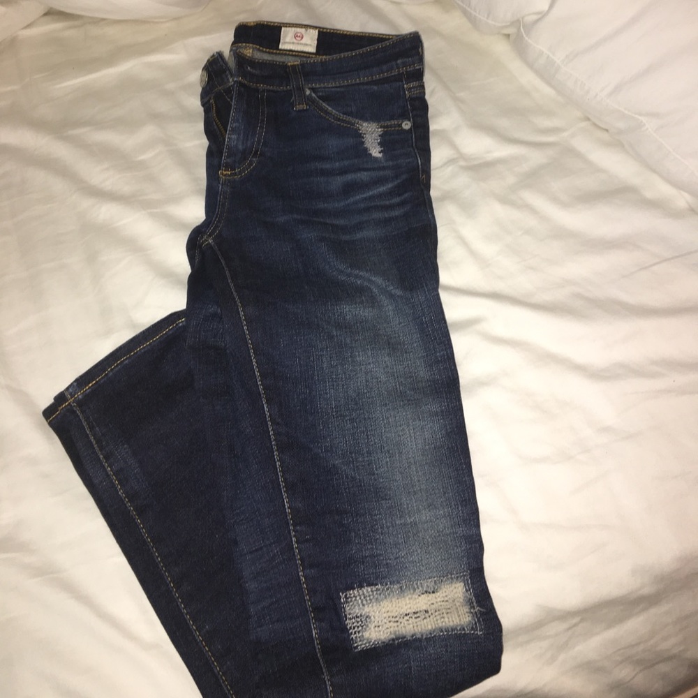 AG Adriano Goldschmied distressed jeans