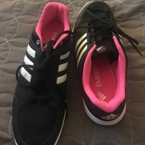 Adidas Black and Pink Training Shoes