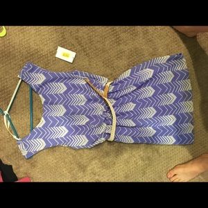 Purple chevron dress
