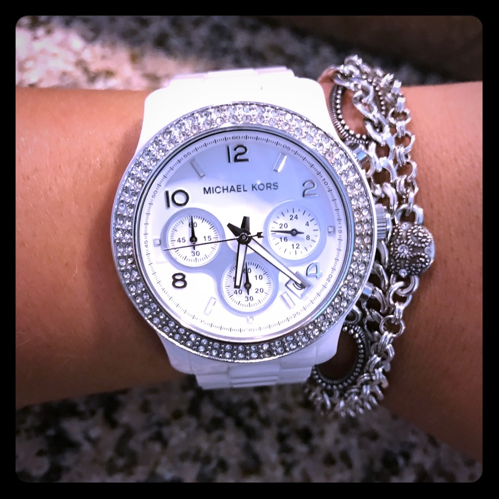 Michael Kors White Ceramic Watch
