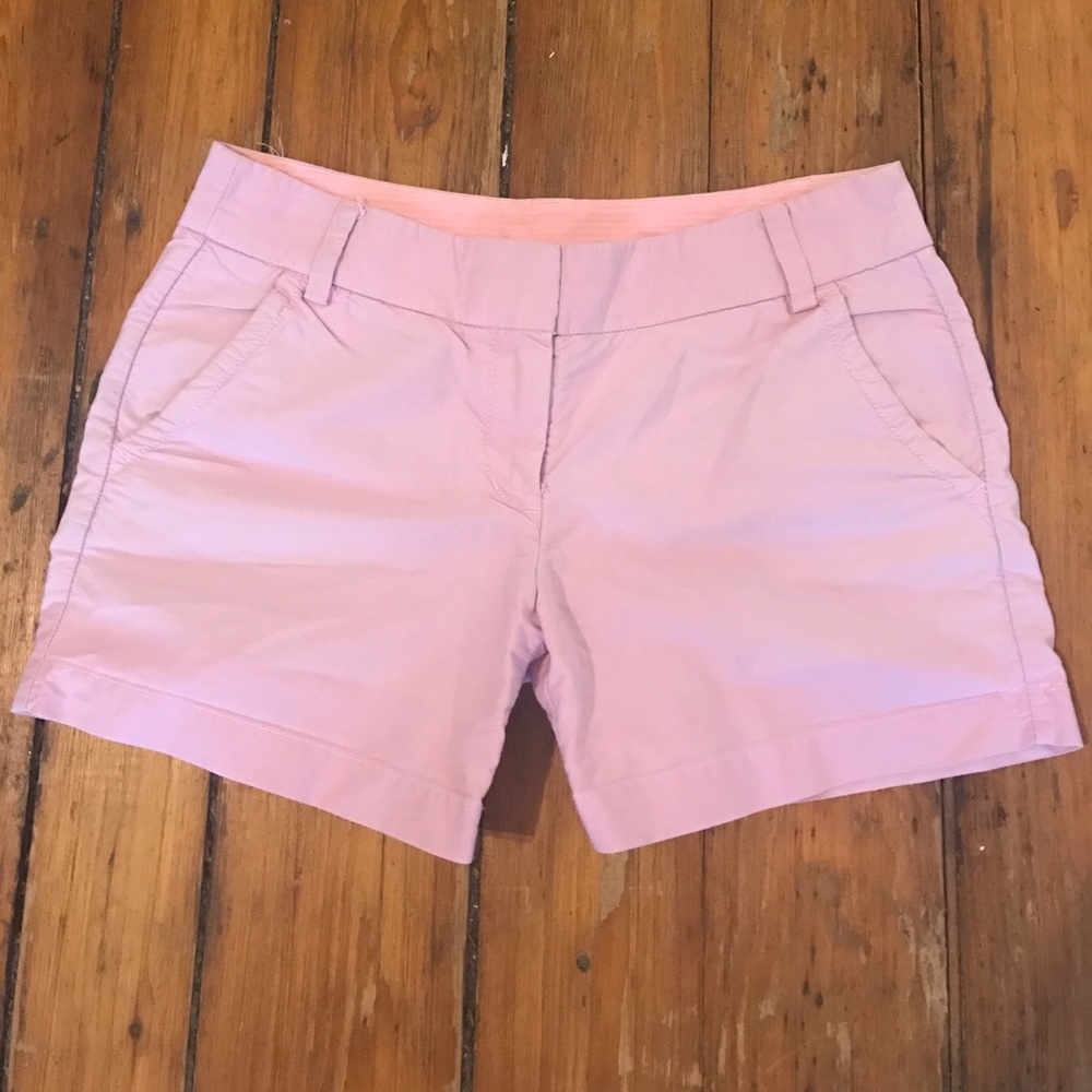 J. Crew light pink chino shorts
