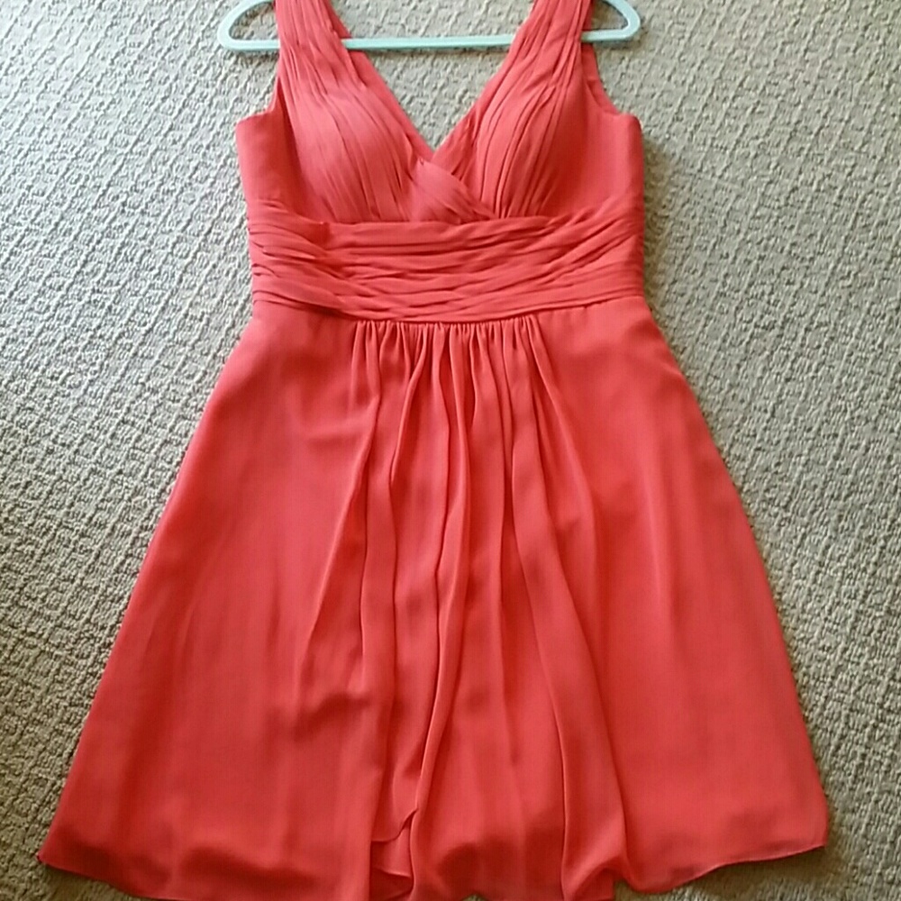 Lovely chiffon wrapped bodice dress