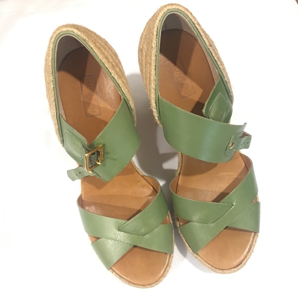 Hunter leather espadrilles wedge - Picture 4 of 6