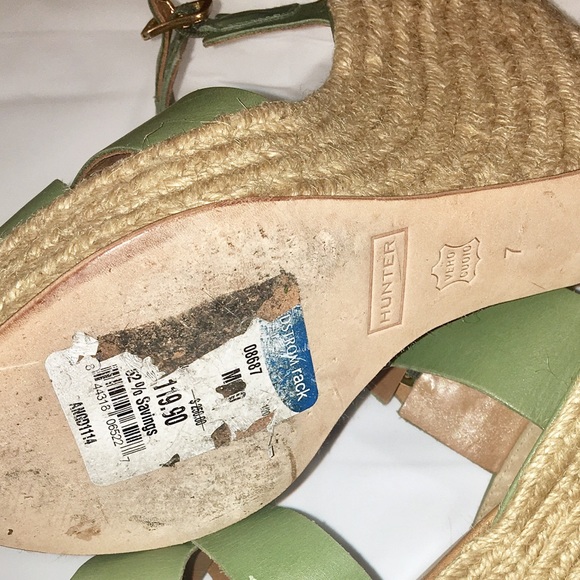 Hunter leather espadrilles wedge - Picture 6 of 6