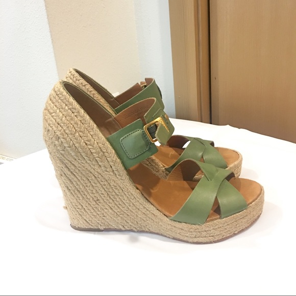 Hunter leather espadrilles wedge - Picture 3 of 6