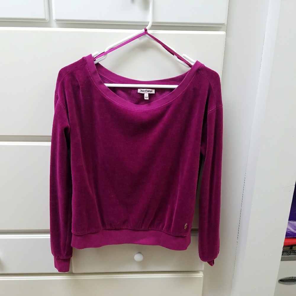 Juicy Couture Magenta Boatneck Pullover