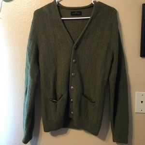 Men's vintage green cardigan